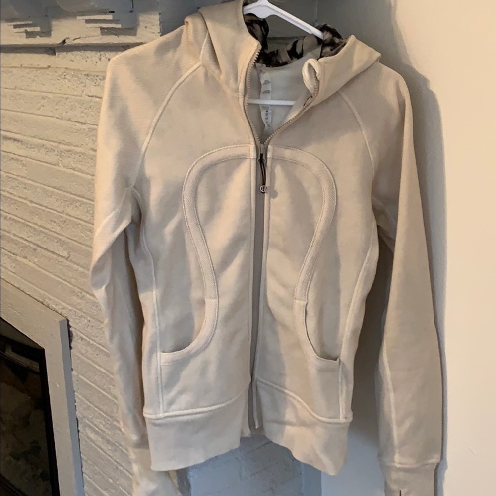 Lululemon Cream Scuba Hoodie
